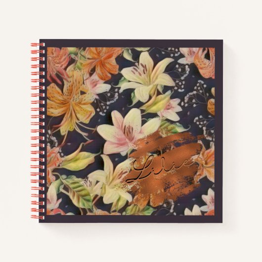 Carnet spiral Lilies (Devant)