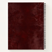 Carnet spiral livre d'ombres, Conception rustique (Dos)