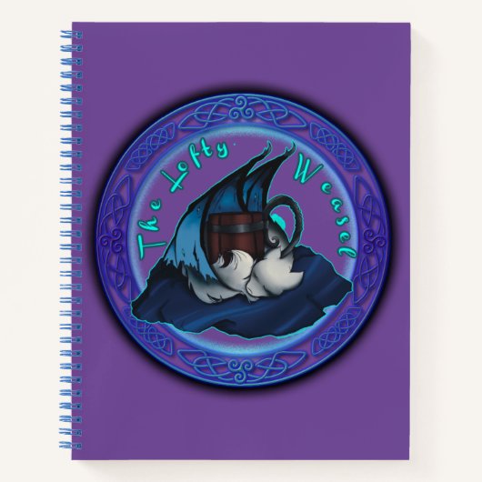 Carnet Spiral Lofty Weasel (Violet) (Devant)
