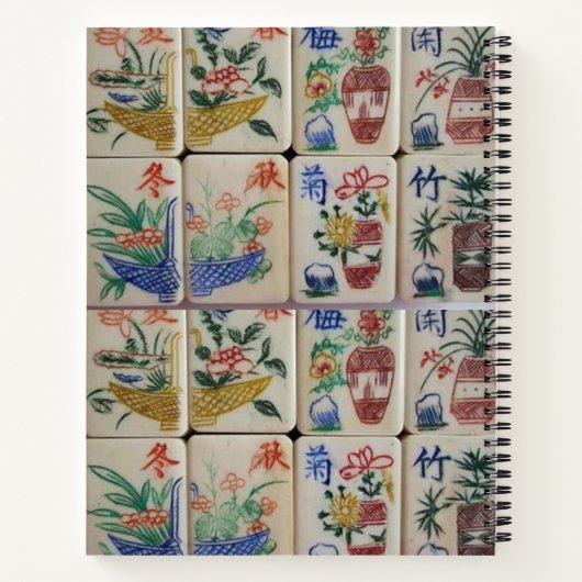 Carnet spiral Mahjong (Dos)