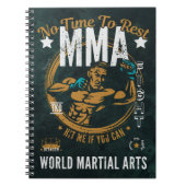 Carnet Spiral mixed martial art - Pas Le Temps De  (Devant)