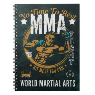Carnet Spiral mixed martial art - Pas Le Temps De