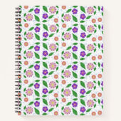 Carnet Spiral Motif Doodal Flower (Devant)
