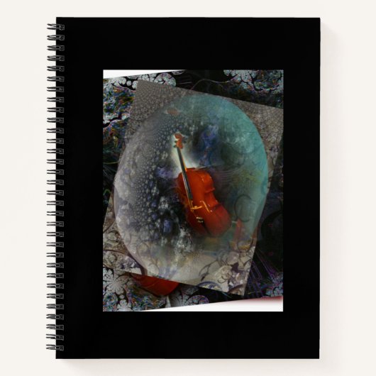 Carnet spiral - Musique Cello (Devant)