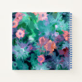 Carnet spiral Nigella Design floral (Dos)