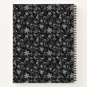 Carnet spiral noir et blanc Paisley (Dos)
