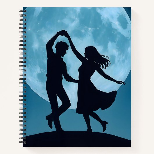 Carnet Spiral Note Book Moon Theme (Devant)