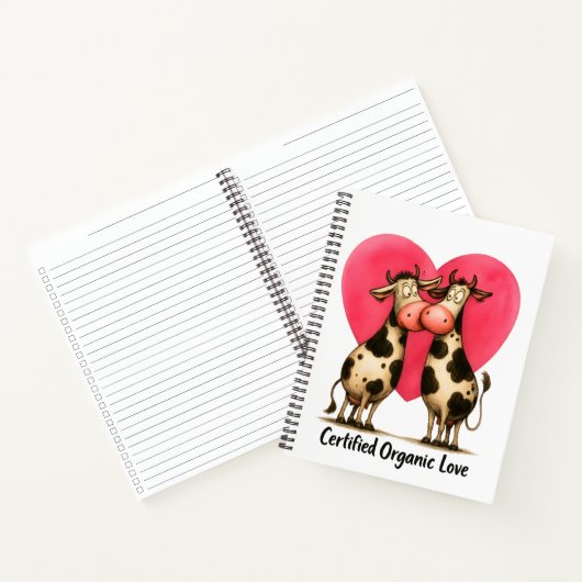 Carnet 🐄💘 Spiral Notebook for Moo-tivated Hearts 📝🌱 (Intérieur)