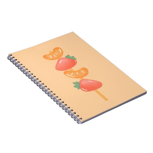 Carnet Spiral notebook-fruit skewer   (Côté Droit)