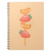 Carnet Spiral notebook-fruit skewer   (Devant)