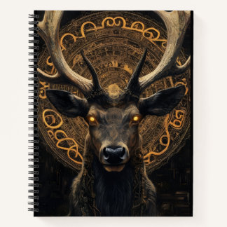 Carnet Spiral Notebook – Mystic Deer Guardian | Fantasy A