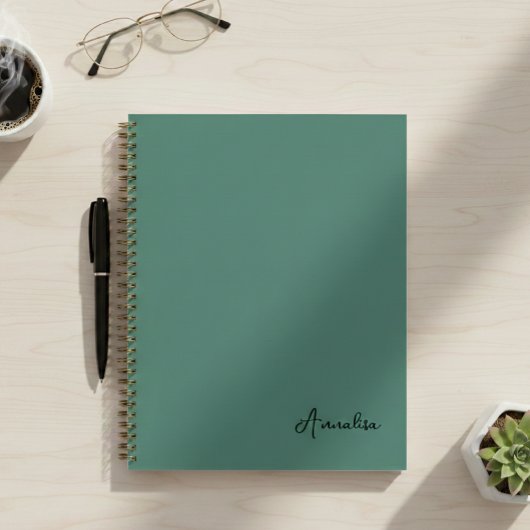 Carnet Spiral Notebook , Personalized Gift