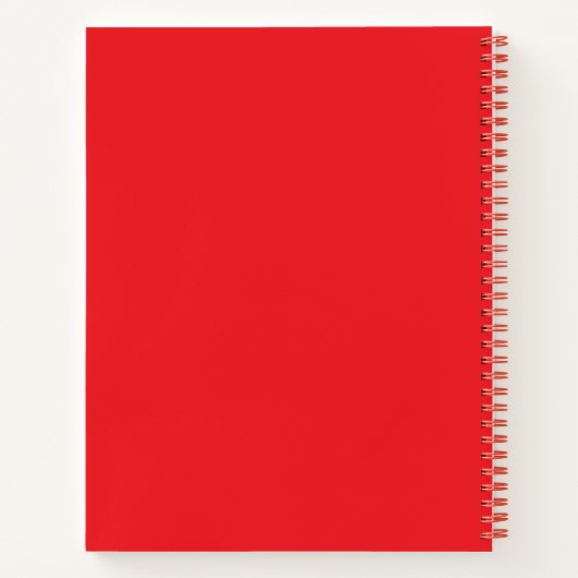 Carnet Spiral Notebook - Red (Personalized) (Dos)