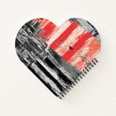 Carnet Spiral Notebook – Red Pulse Abstract Design (Dos)