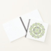 Carnet Spiral Notebook w/ Green Mandala Design (Intérieur)