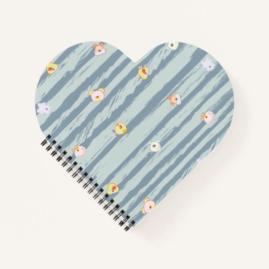 Carnet Spiral Notebook – Whimsy Faces (Devant)
