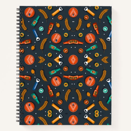 Carnet Spiral notebook with a Halloween-themed cover (Devant)