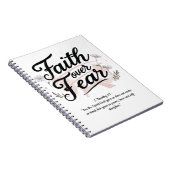 Carnet Spiral Notebook with Psalm 56:3-4 Bible Verse (Côté Droit)