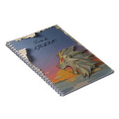 Carnet Spiral Notebook with Roaring Lion Design Papercut (Côté Droit)