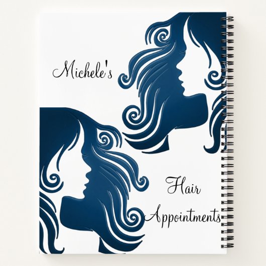 Carnet Spiral ongle à cheveux Rendez-vous Salon de (Dos)