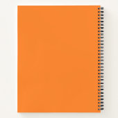 Carnet spiral orange couleur Crayon (Dos)