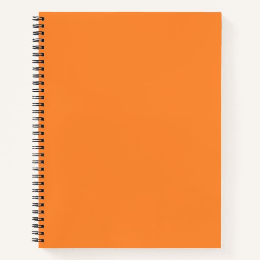 Carnet spiral orange couleur Crayon (Devant)
