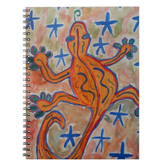 Carnet Spiral Orange Gecko (Devant)