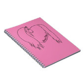 Carnet Spiral original rose Horse Heart (Côté Droit)