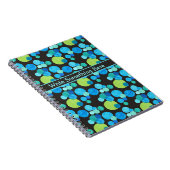 Carnet spiral ou Journal : Motif Blue Moons (Côté Droit)