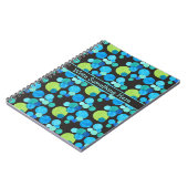 Carnet spiral ou Journal : Motif Blue Moons (Côté gauche)