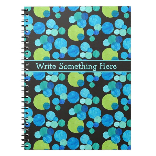 Carnet spiral ou Journal : Motif Blue Moons (Devant)