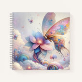 Carnet spiral papillon enchanté (Devant)