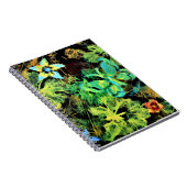 Carnet spiral papillon et fleur Rodilius (Côté Droit)