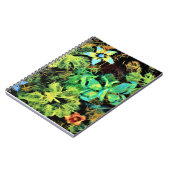 Carnet spiral papillon et fleur Rodilius (Côté gauche)