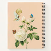 Carnet spiral Papillon floral Angel Beige (Dos)