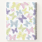Carnet spiral Pastel Butterflies 8,5 po x 11 po (Dos)