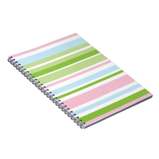 Carnet spiral Pastel Stripe (Côté Droit)