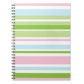 Carnet spiral Pastel Stripe (Devant)
