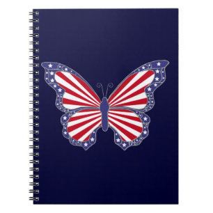Carnet spiral Patriotique Rouge Bleu Bleu Bleu Pap