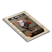 Carnet Spiral Personnalisable du joueur de basket- (Côté Droit)
