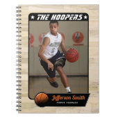 Carnet Spiral Personnalisable du joueur de basket- (Devant)