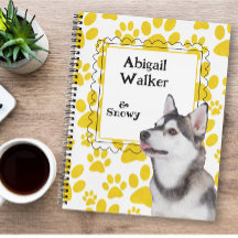Carnet Spiral Personnalisé Dashing Dog/Pet Pour An