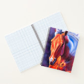 Carnet Spiral Personnalisé Moderne Cheval Art (Intérieur)