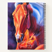 Carnet Spiral Personnalisé Moderne Cheval Art (Dos)