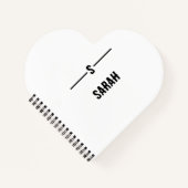 Carnet Spiral Personnalisé - Simple et élégant (Devant)