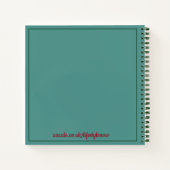 Carnet Spiral - Personnaliser Ajouter votre propre (Dos)