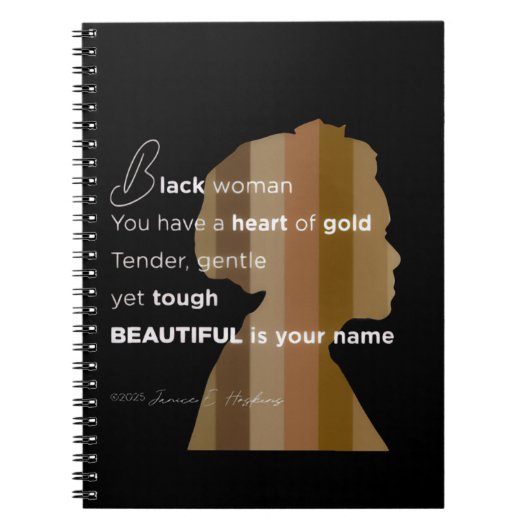 Carnet Spiral Photo Notebook 'Beautiful is your name" (Devant)