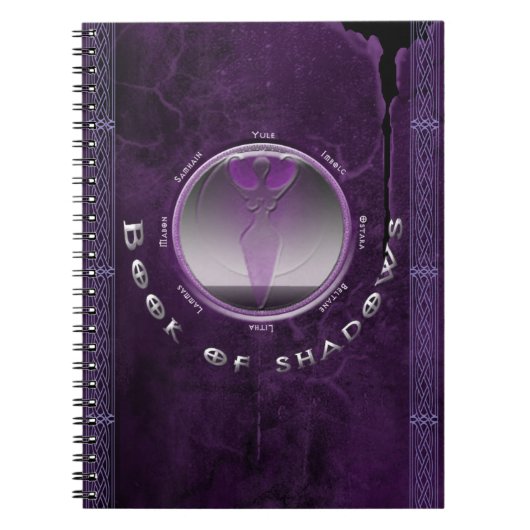Carnet Spiral Photo Notebook, Book of Shadows (Devant)