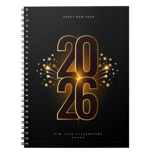 Carnet Spiral Photo Notebook-Happy New Year 2026 (Devant)