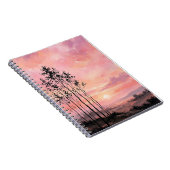 Carnet Spiral Photo Notebook – Pink Sunset Landscape (Côté Droit)